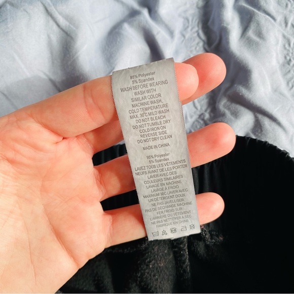 ZYIA Pull On Fleece Pants Black Sz Small - Picture 7 of 10